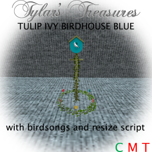 .TT. TULIP IVY BIRDHOUSE BLUE  mp ad